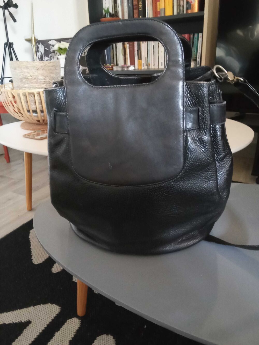 sac noir marque Rodo Italy Maroquinerie