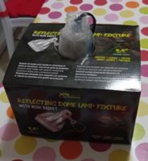   Dôme et lampe chauffante pour reptiles 