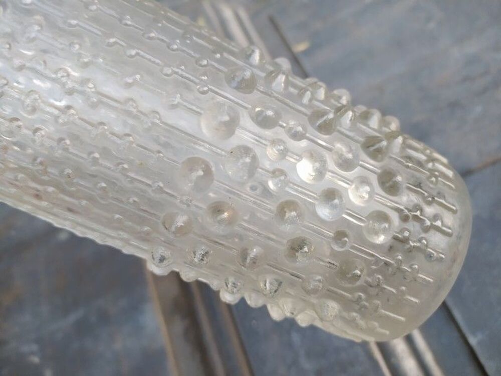 Vase Verre Givr&eacute; Tch&eacute;coslovaque Frantisek Peceny Glass Décoration