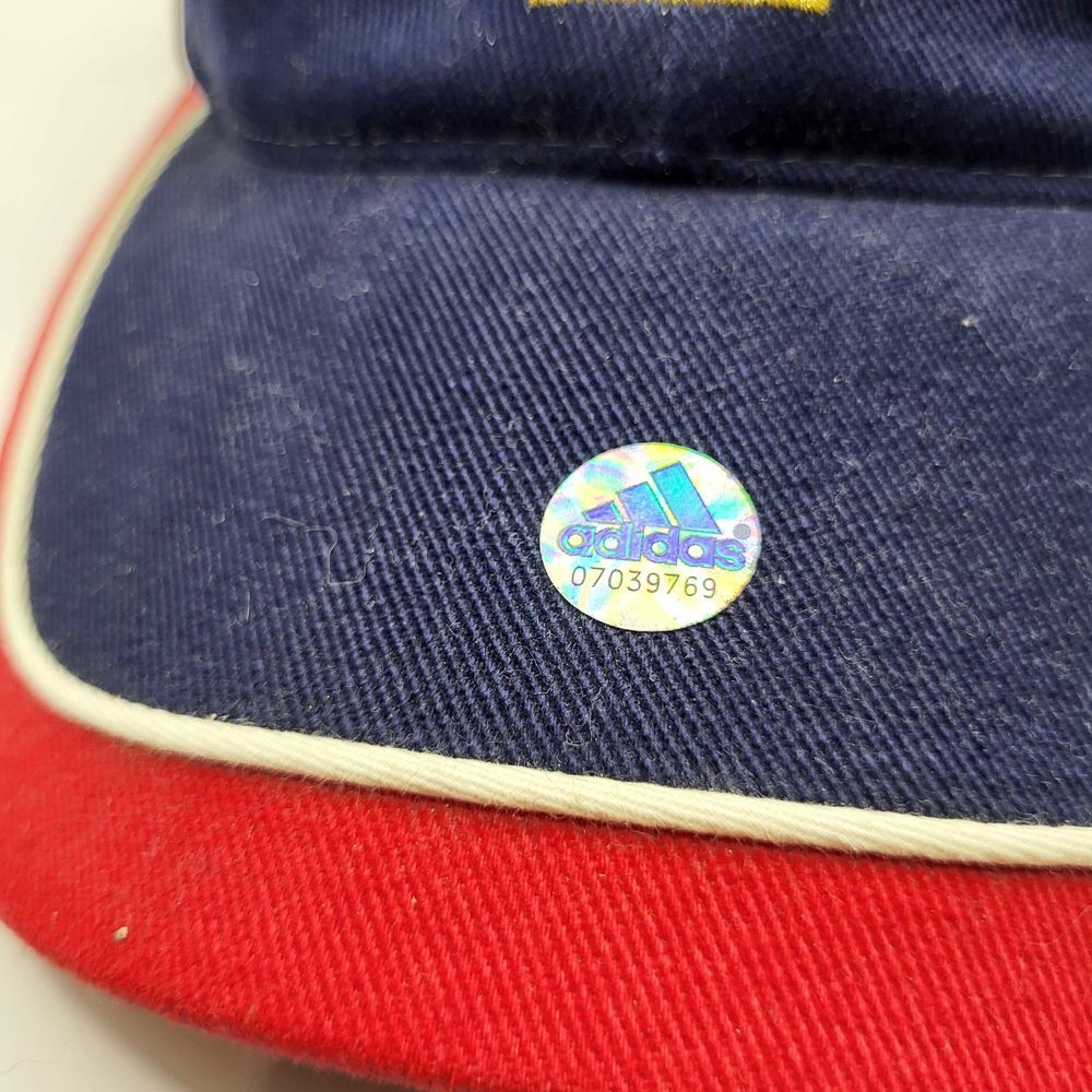 Casquette FFF Equipe de France 2004 Vintage Officielle Bleu Rouge Football Brod&eacute;e Sports