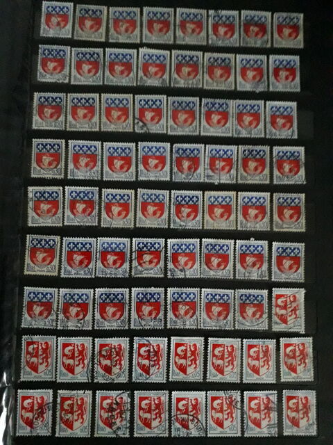 N. 236 Lot de 288 timbres oblitrs de France 1 Les Forges (88)
