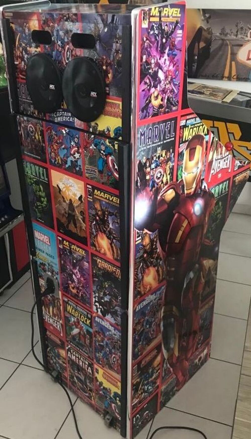 Borne Arcade r&eacute;tro gaming Marvel Avengers Consoles et jeux vidos