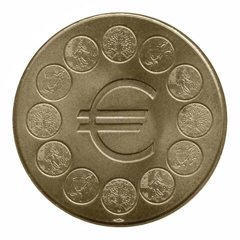 M�daille MDP - Euro 12 pi�ces de monnaies 30 Houdemont (54)