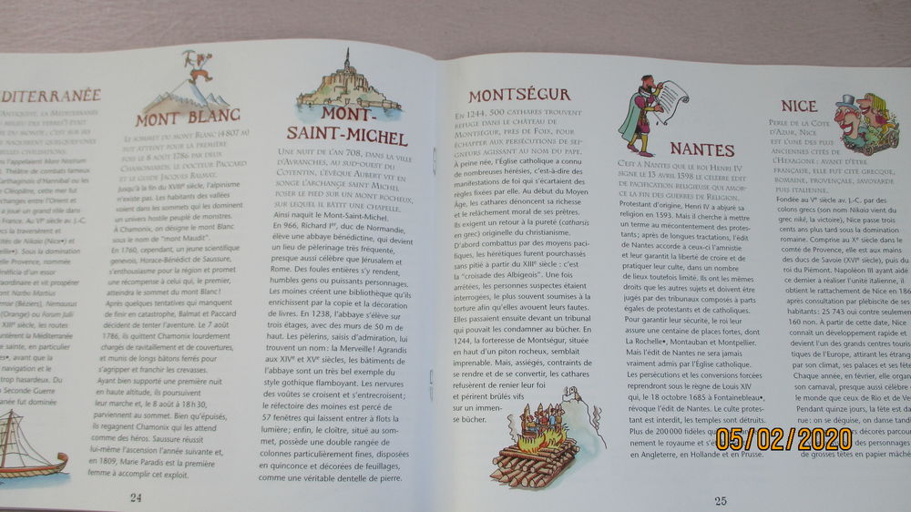 Le TOUR de l'HISTOIRE de FRANCE livre + carte. Décoration