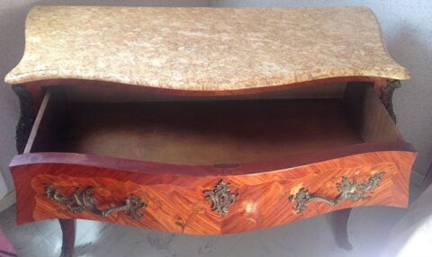 GROSSE COMMODE Style Louis XV Bois de rose + Marbre 395 Lyon 8 (69)