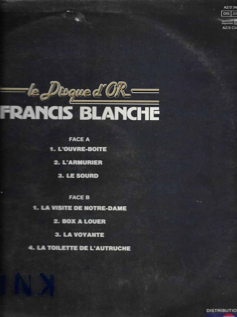 
Vinyle 33 T , FRANCIS BLANCHE - Comiques, Cabaret
Vinyle 33 CD et vinyles