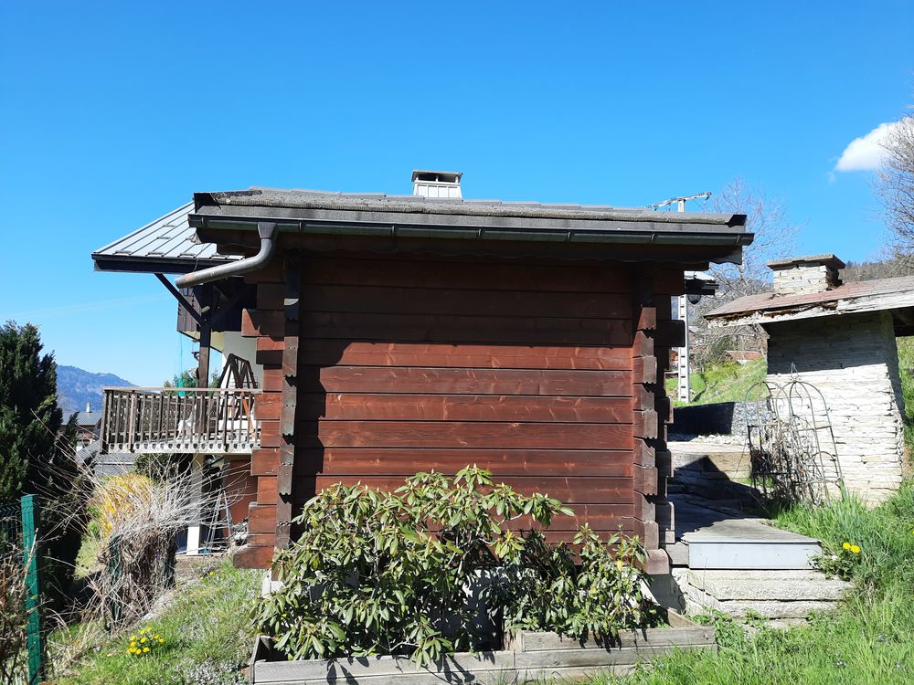 Chalet madriers Jardin