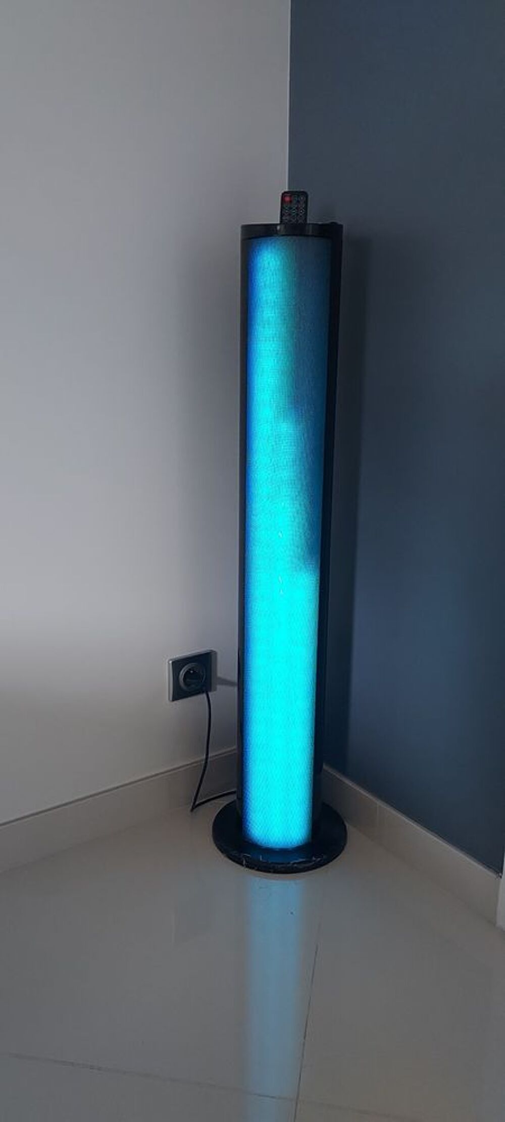 colonne son lumineuse verticale Bluetooth Noire Audio et hifi