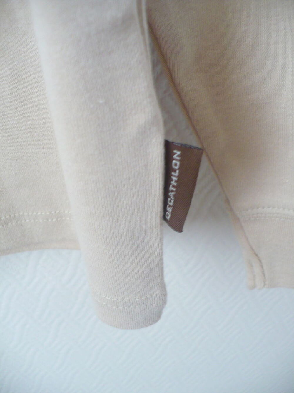 Decathlon Polo T-Shirt Manches longues Beige - Neuf Vêtements