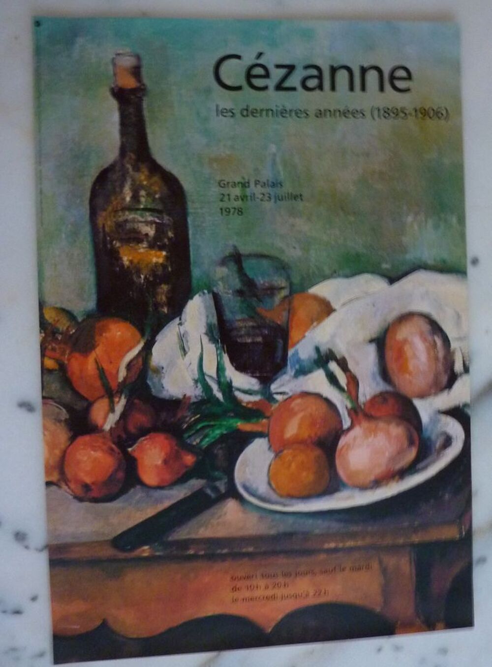 Affiche exposition peinture C&eacute;zanne au Grand Palais 1978 Décoration