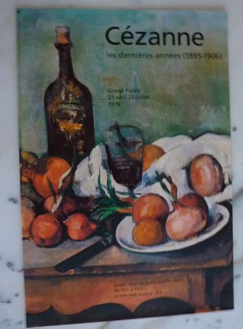 Affiche exposition peinture Cézanne au Grand Palais 1978 10 Orsay (91)