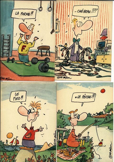Lot de 8 cartes postales  humoristiques
10 Septèmes-les-Vallons (13)