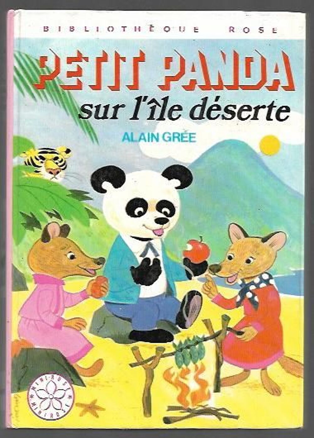 bibliotheque rose - petit panda sur l'ile deserte - 1975 Livres et BD