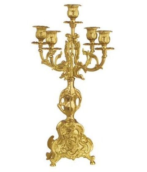 Chandelier en bronze 5 broches 50 Vertus (51)