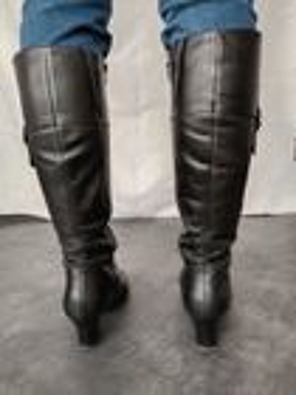 Bottes noires Femme en cuir - T.37 Chaussures