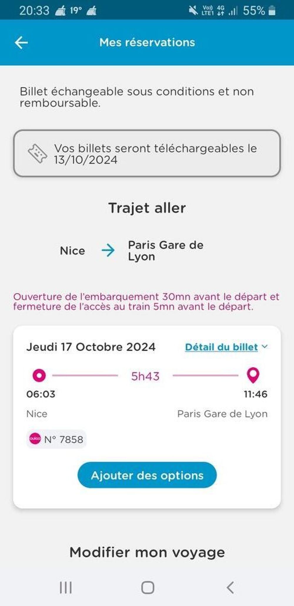 Billet de train nice paris le 17 octobre Billetterie
