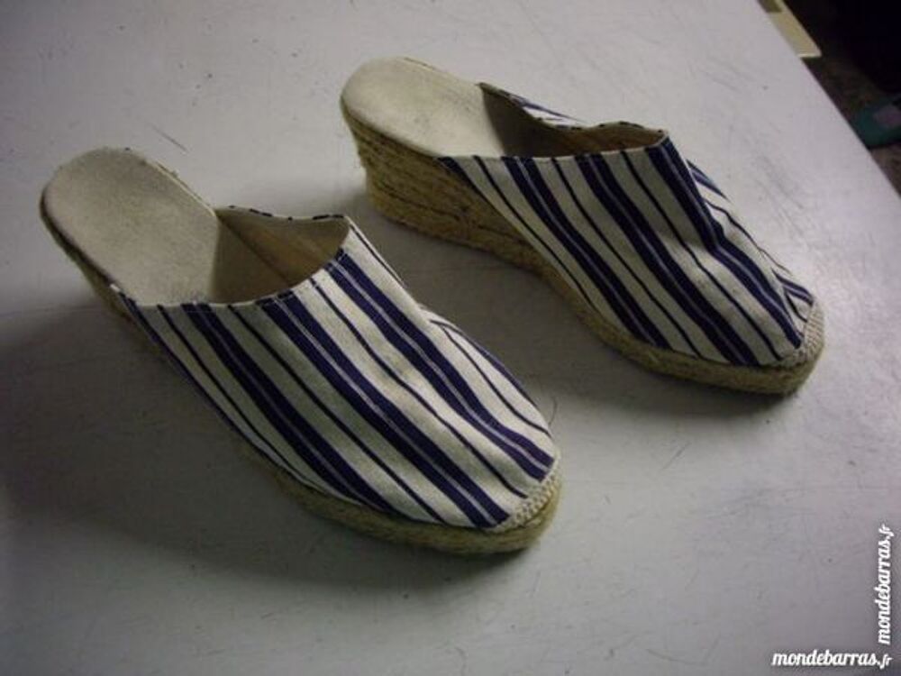 Sabots en espadrilles pt 37 en Marine Ray&eacute; Chaussures