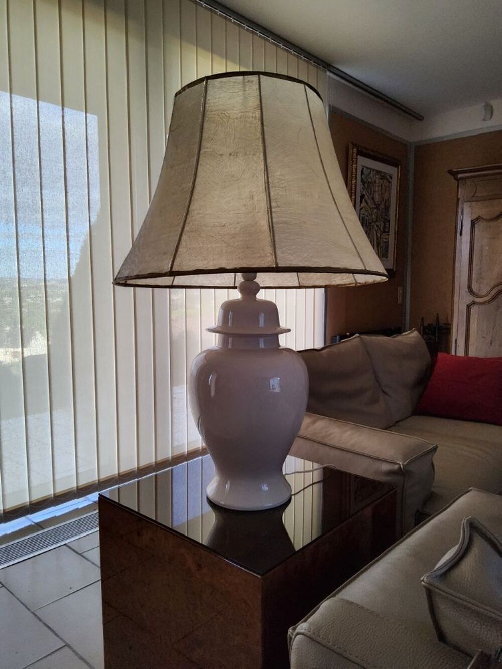 lampe &eacute;crue, abat-jour vessie de porc Décoration