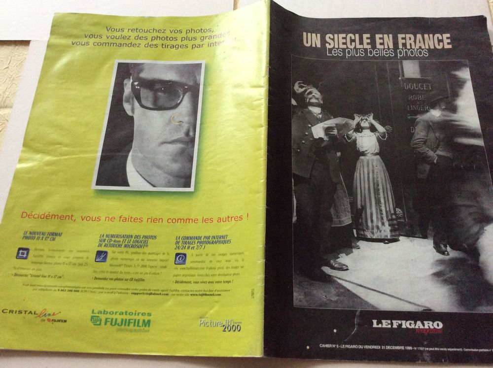 Figaro Magazine 31/12/1999 un si&eacute;cle en France Photos 