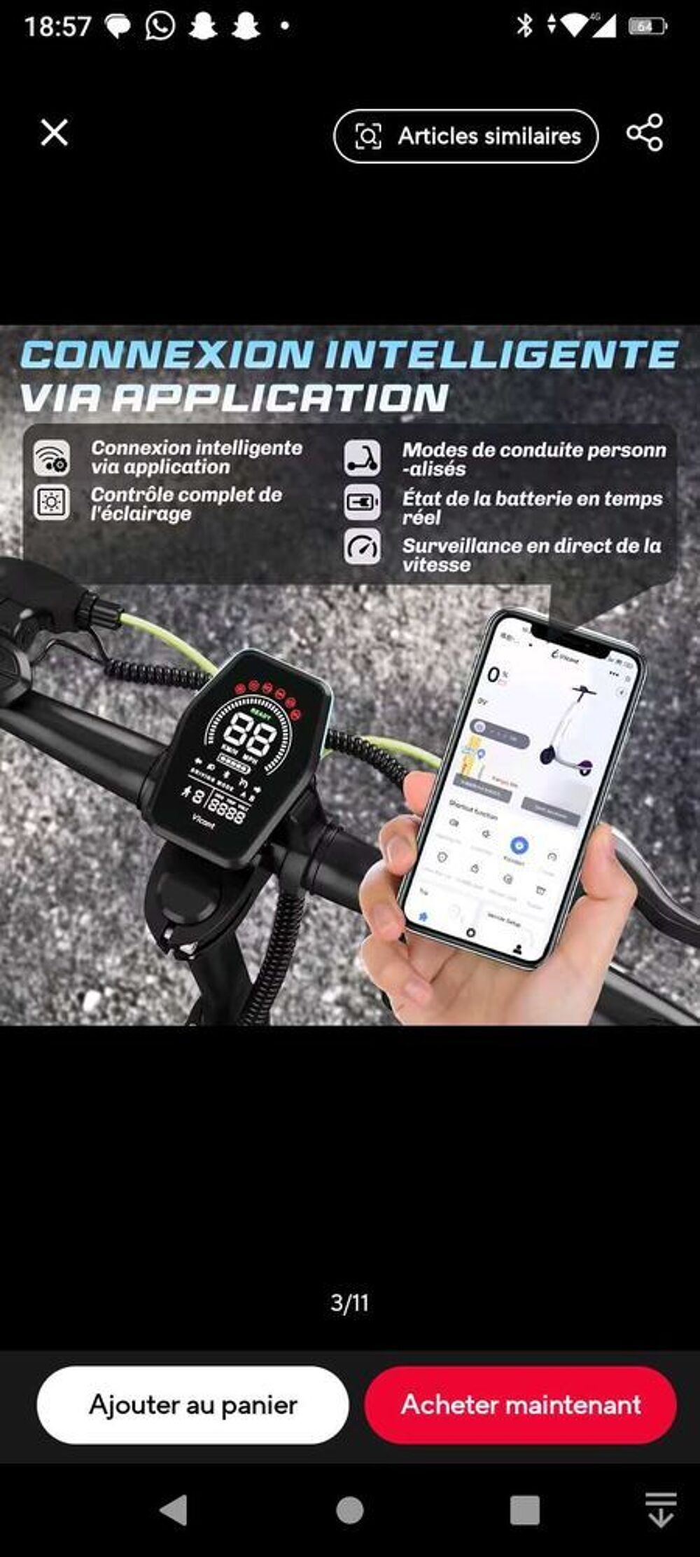 trottinette &eacute;lectrique Vélos