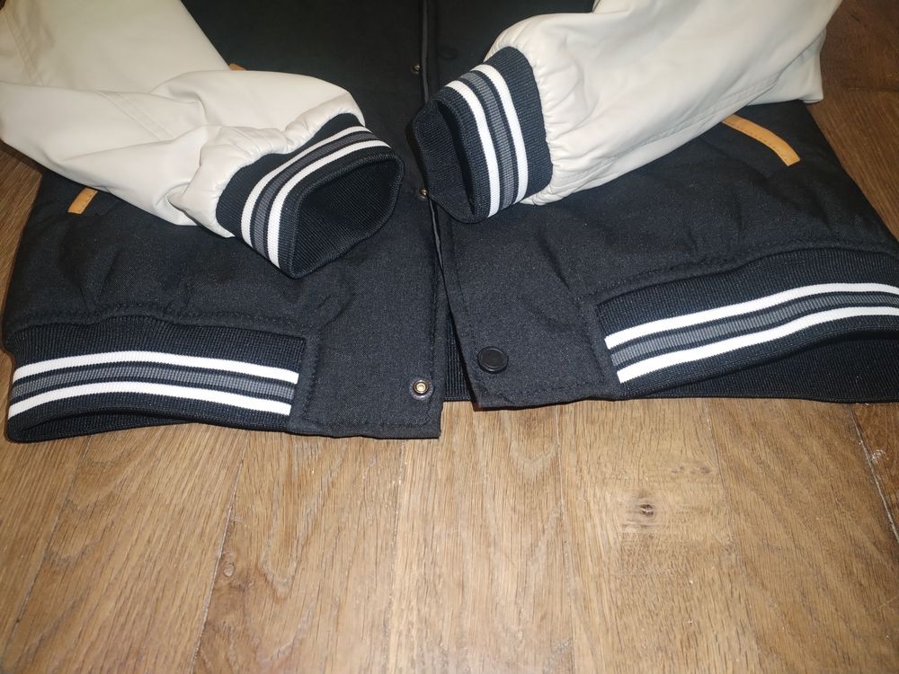 Blouson homme ZARA manches simili cuir Vêtements