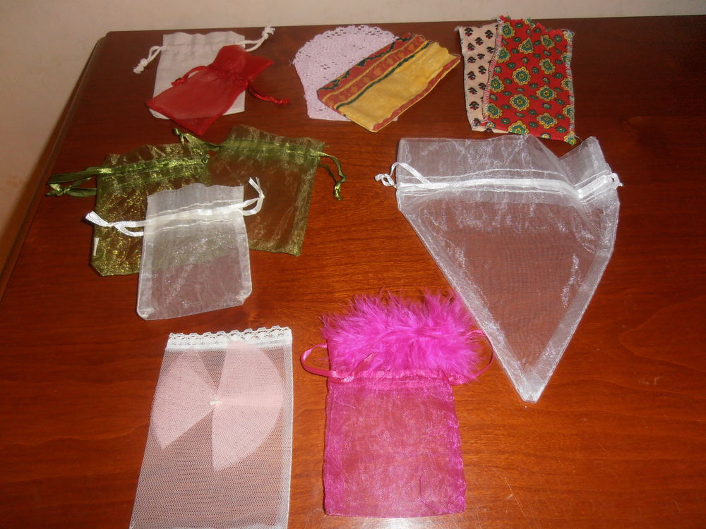 14 pochettes organdi Bricolage