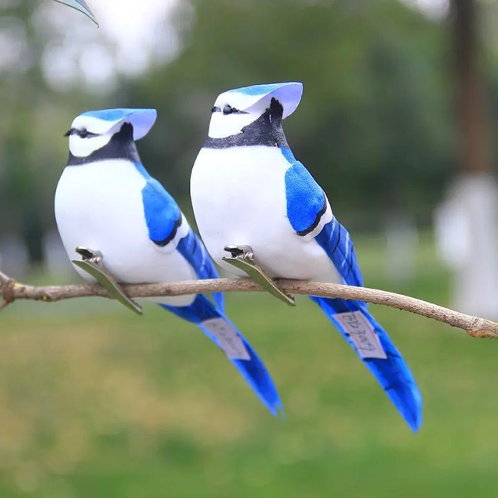 2 pi&egrave;ces d'Oiseaux en mousse Décoration