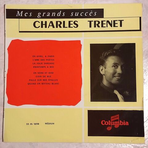CHARLES TRENET-33t / 25cm-MES GRANDS SUCC�S-L'�ME DES PO�TES 13 Tourcoing (59)