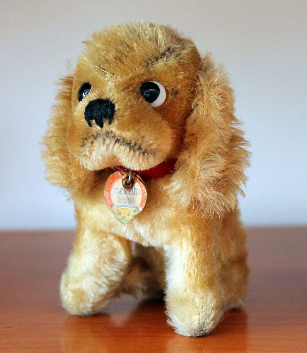 Peluche STEIFF vintage chiot Cocker Revue Susi - Steiff 3317 Jeux / jouets