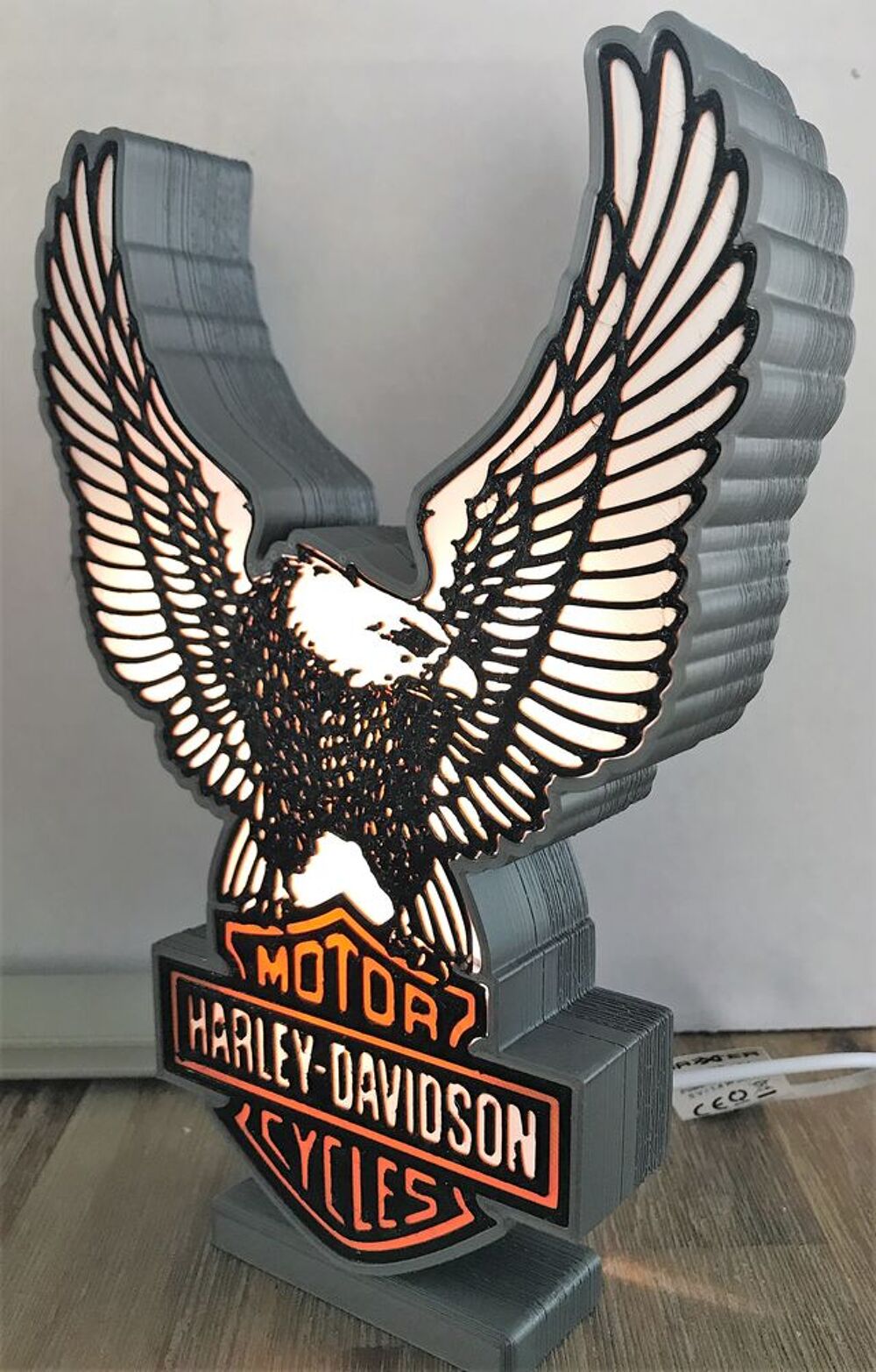 Lampe logo AIGLE HARLEY &eacute;clairage led &agrave; piles Décoration