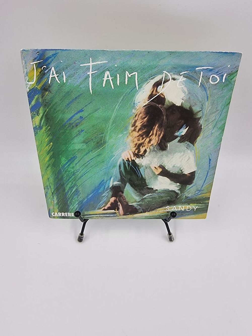 Vinyle 45 tours Sandy : J'ai Faim de Toi avec fourreau CD et vinyles