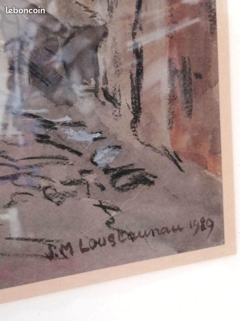 Tableau Aquarelle Loustaunau Décoration