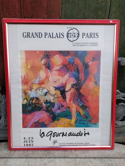 Affiche Exposition La Gourmandise A. LE MORE Paris 1987
70 Loches (37)