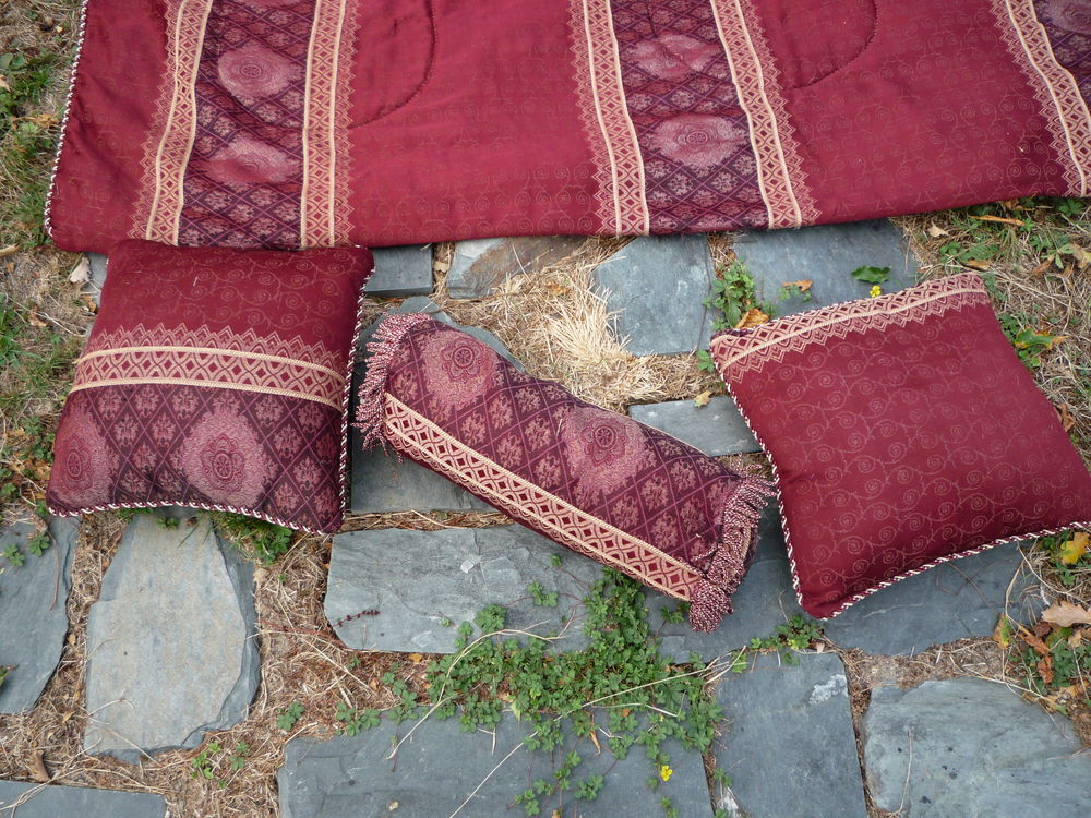 Dessus de lit mauresque / coussin oriental / couvre lit Décoration