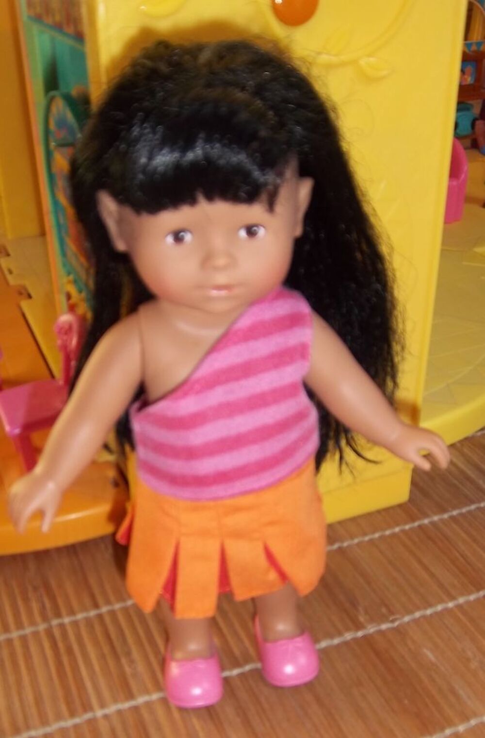 Jupe poup&eacute;e Dora orange Jeux / jouets