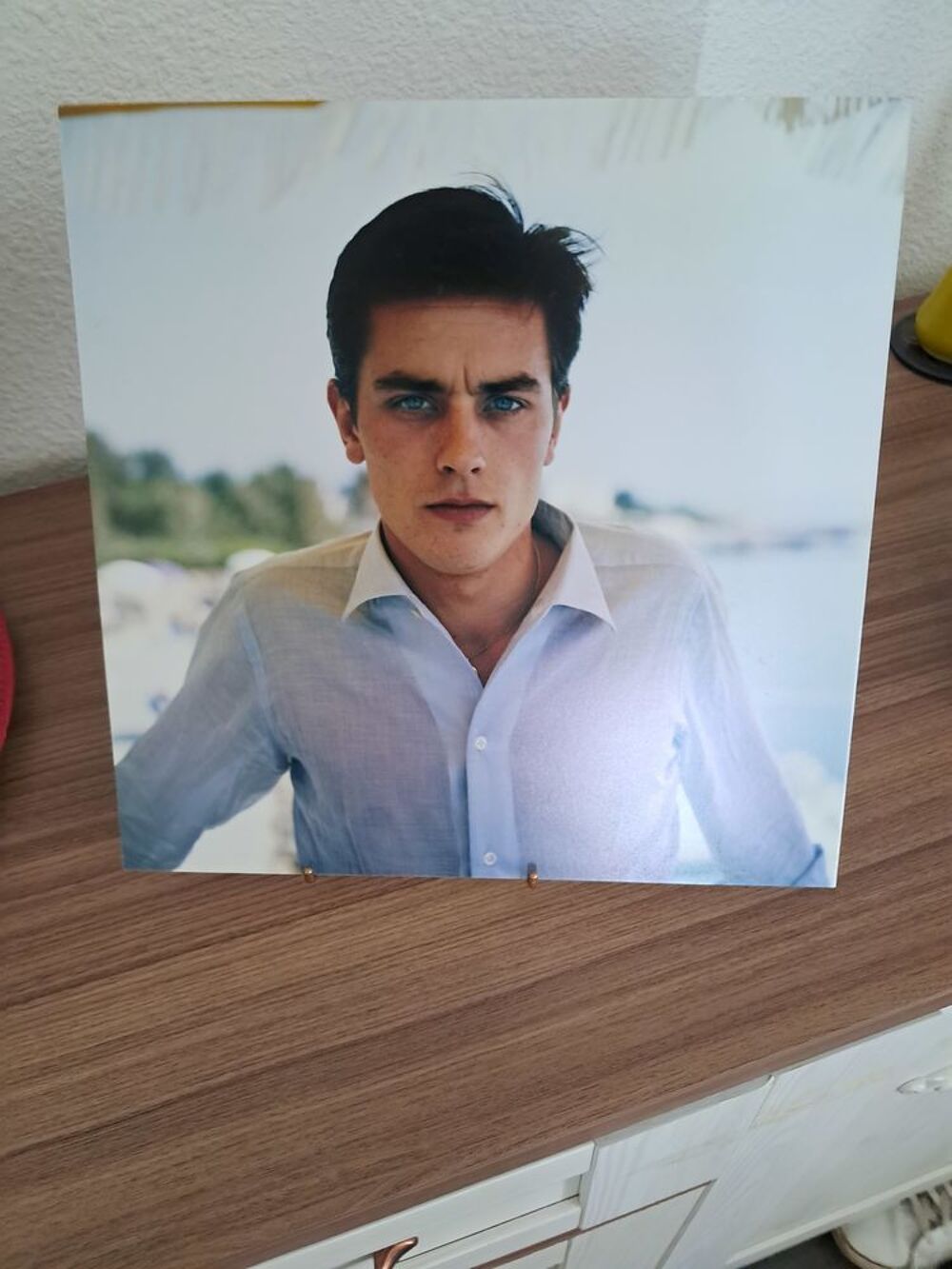 Photo rare d'Alain DELON Décoration