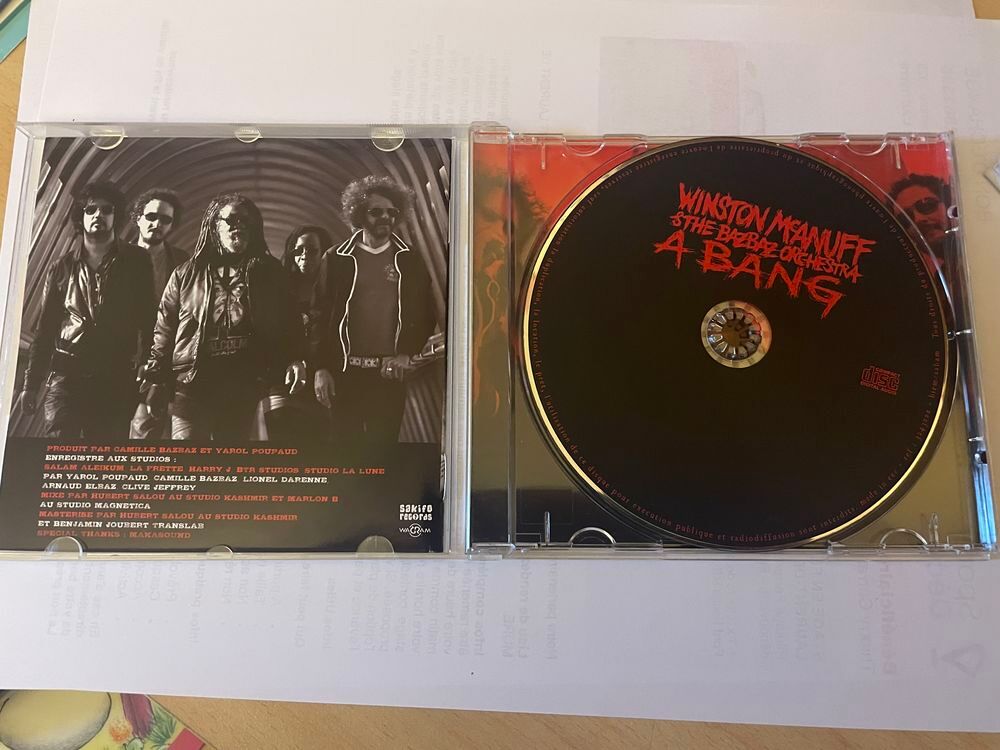 CD Winston Mc Anuff &amp; The Bazbaz Orchestra // A Bang CD et vinyles