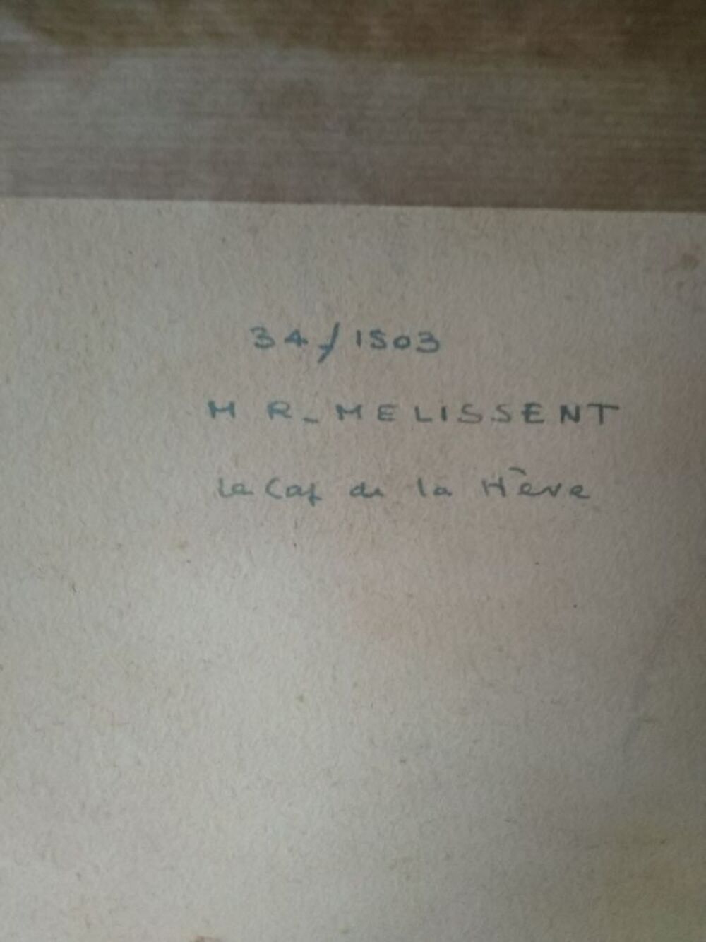 Aquarelle Maurice MELISSENT Le cap de la H&egrave;ve 