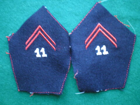 Pattes de col de cuirassier � confectionner. 9 Caen (14)