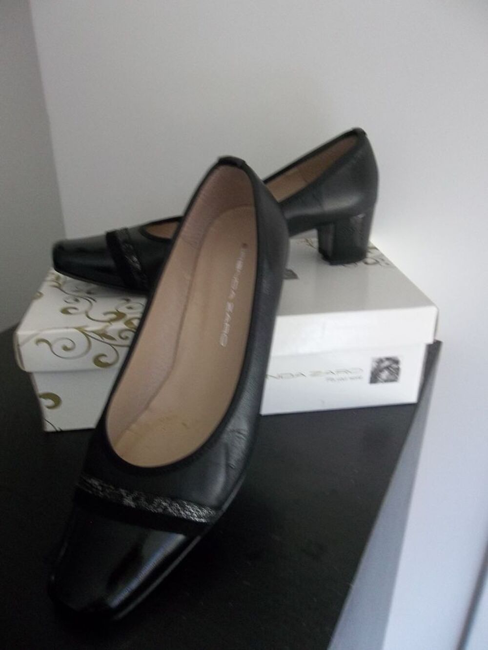 ESCARPINS Cuir Noir BRENDA ZARO Chaussures