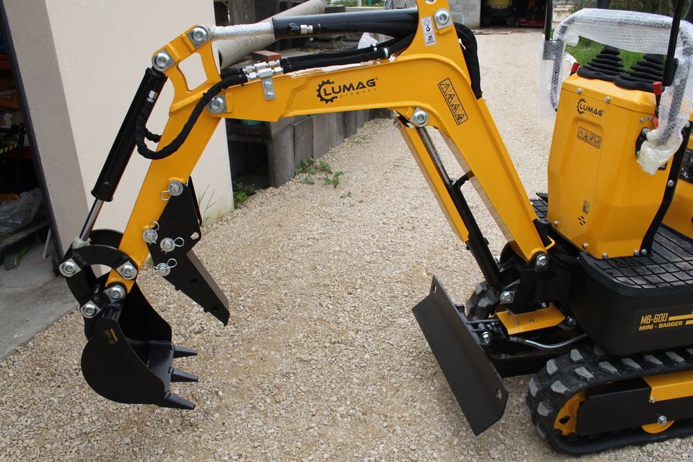 Mini pelle Lumag 600 Kg, MB600, Neuve Bricolage