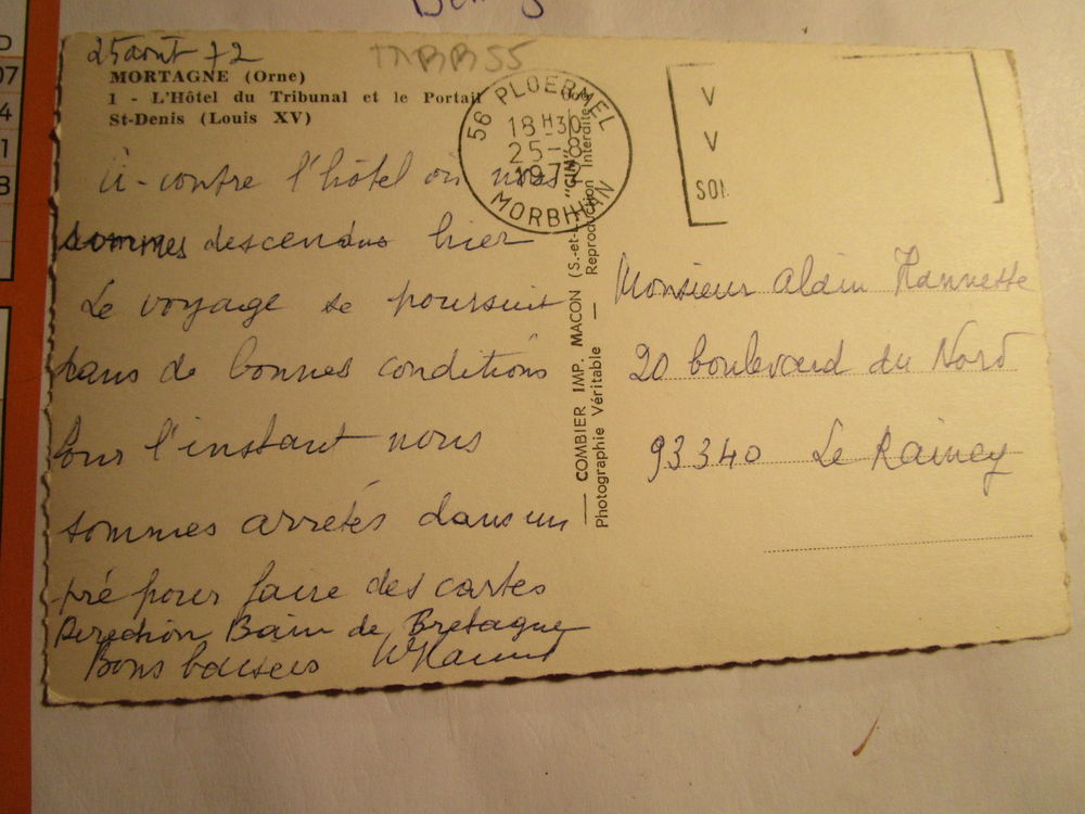 VIEILLE CARTE POSTALE"MORTAGNE ORNE 61" 