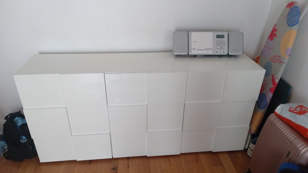Buffet blanc moderne 3 portes Meubles