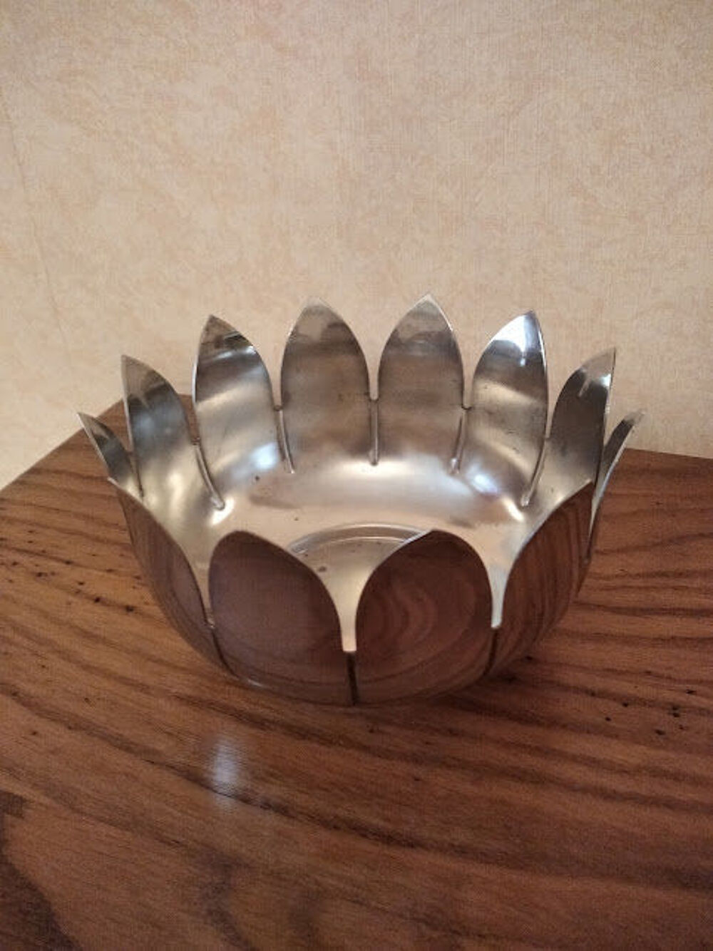 Coupe m&eacute;tal argent&eacute; Italy D�coration