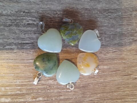 Petits coeurs en pierre vritable (28b) 3 Tours (37)