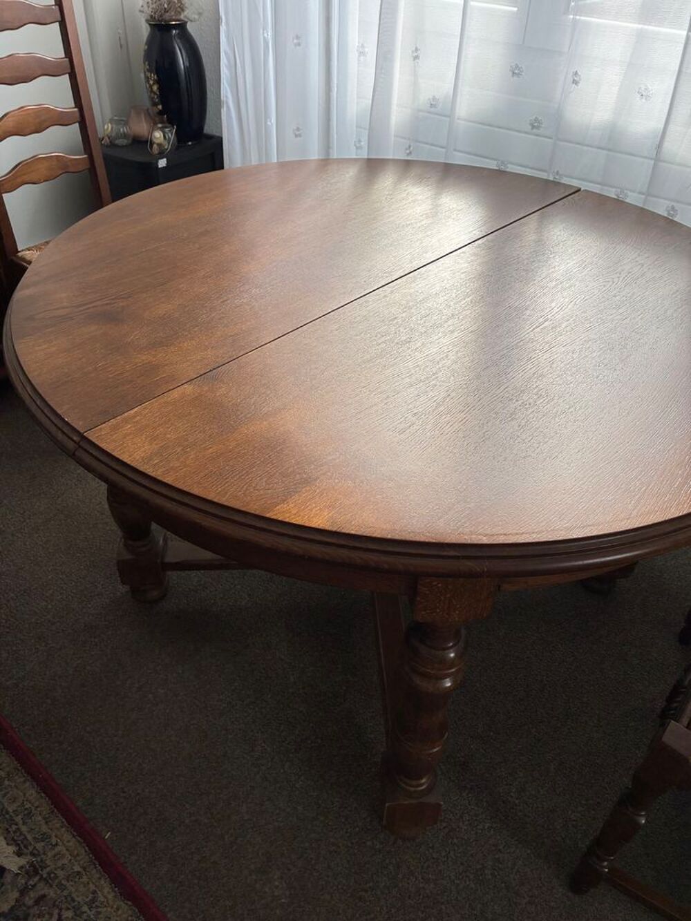 Table ronde en bois pour salon-salle &agrave; manger Meubles