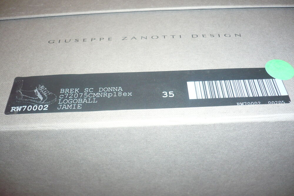 BASKET NOIR NEUVE GUISSEPPE ZANOTTI DESIGN TAILLE 35 Chaussures