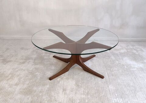 Magnifique table basse design Hugues POIGNANT 1960'S 480 Crteil (94)