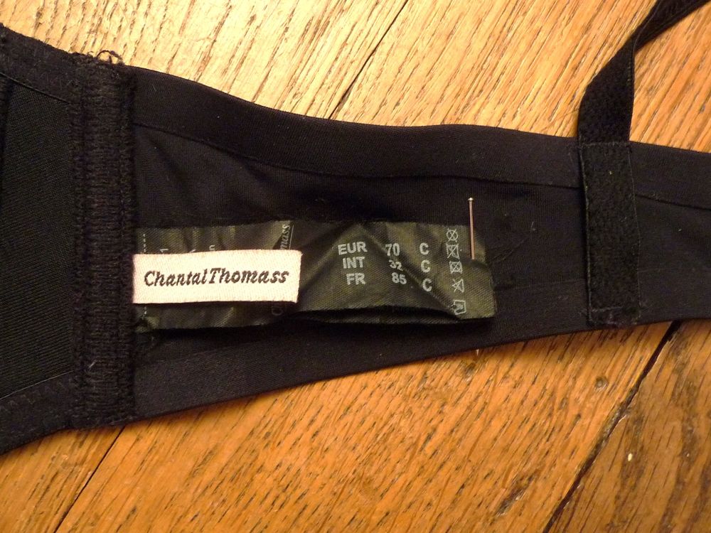 Soutien Gorge Noir Dentelle- Taille 85C- Chantal Thomass Vêtements