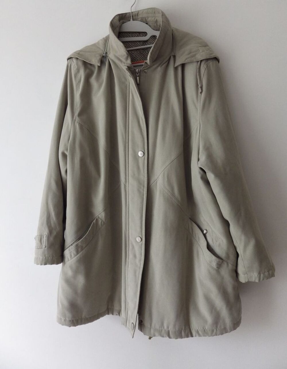 Manteau vert clair Vtements